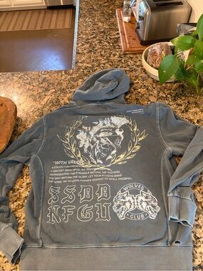 Darc Sport Slate Blue Wolves Club Zip-Up Hoodie